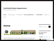 Tablet Screenshot of litchfieldpd.com